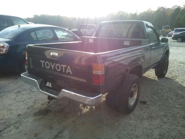 JT4RN01P2L7028804 - 1990 TOYOTA PICKUP 1/2 BLACK photo 4