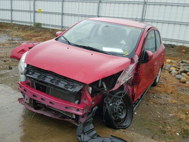 ML32A3HJ7FH040240 - 2015 MITSUBISHI MIRAGE DE RED photo 2