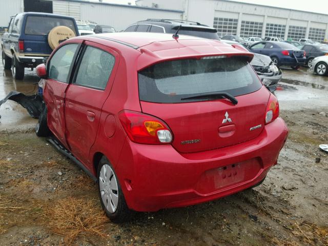 ML32A3HJ7FH040240 - 2015 MITSUBISHI MIRAGE DE RED photo 3