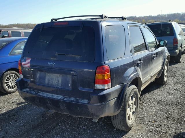 1FMCU94124KA20118 - 2004 FORD ESCAPE LIM BLUE photo 4