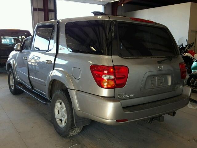 5TDBT44A93S204033 - 2003 TOYOTA SEQUOIA SR GRAY photo 3