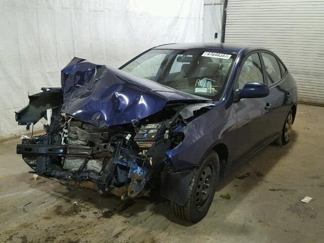 KMHDU46D58U512683 - 2008 HYUNDAI ELANTRA GL BLUE photo 2