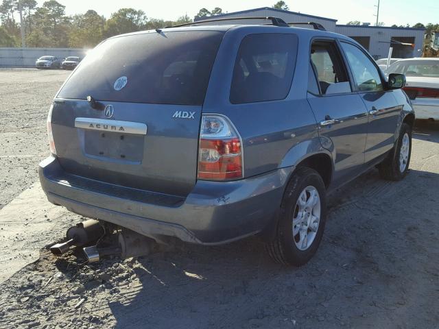 2HNYD18636H517412 - 2006 ACURA MDX TOURIN BLUE photo 4