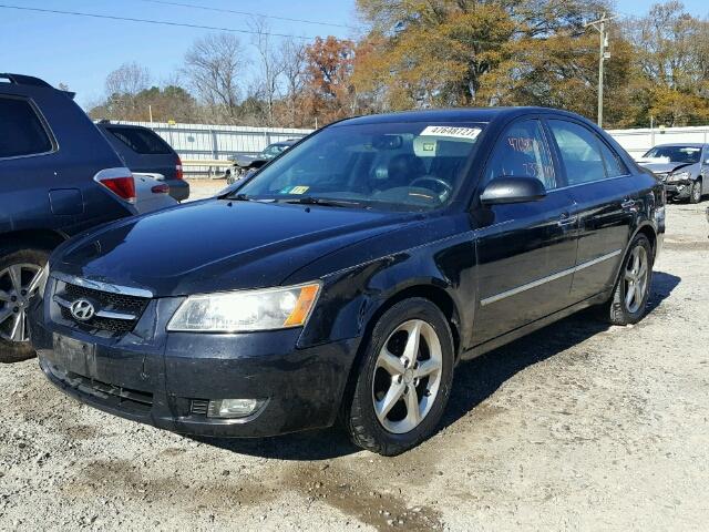 5NPEU46C58H338690 - 2008 HYUNDAI SONATA SE BLACK photo 2