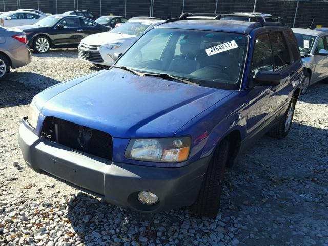 JF1SG63654H721015 - 2004 SUBARU FORESTER 2 BLUE photo 2