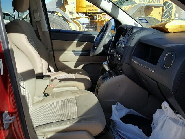 1C4NJCBA4CD651705 - 2012 JEEP COMPASS SP MAROON photo 5