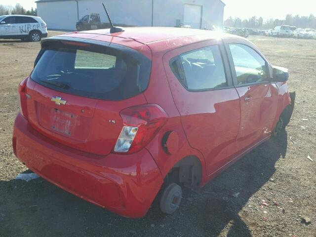 KL8CA6SA8GC609048 - 2016 CHEVROLET SPARK LS RED photo 4