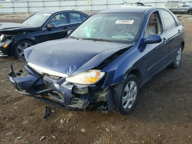 KNAFE122475435730 - 2007 KIA SPECTRA EX BLUE photo 2