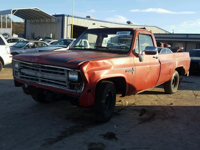 1GCDC14H7GS195818 - 1986 CHEVROLET C10 RED photo 2