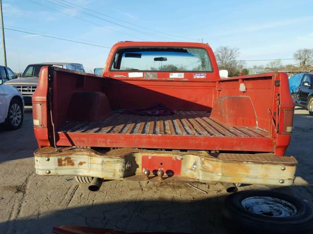 1GCDC14H7GS195818 - 1986 CHEVROLET C10 RED photo 6