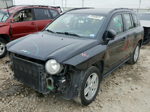 1J8FT47098D777207 - 2008 JEEP COMPASS SP BLACK photo 2