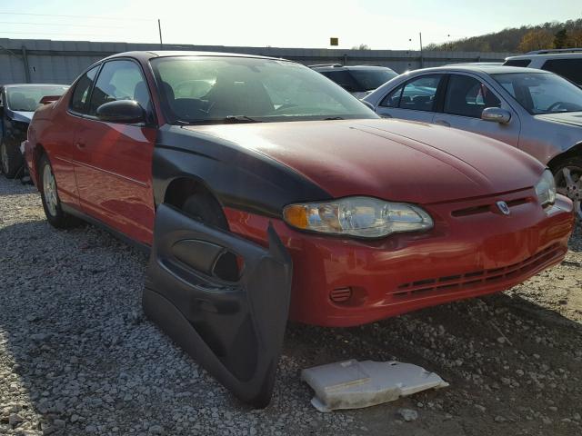 2G1WW12E649309807 - 2004 CHEVROLET MONTE CARL RED photo 1