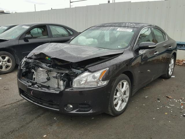 1N4AA5APXDC811339 - 2013 NISSAN MAXIMA S BLACK photo 2