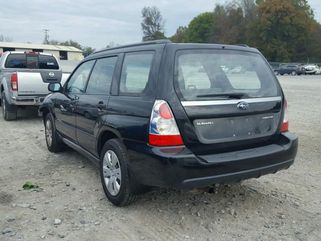 JF1SG636X8H705771 - 2008 SUBARU FORESTER 2 BLACK photo 3