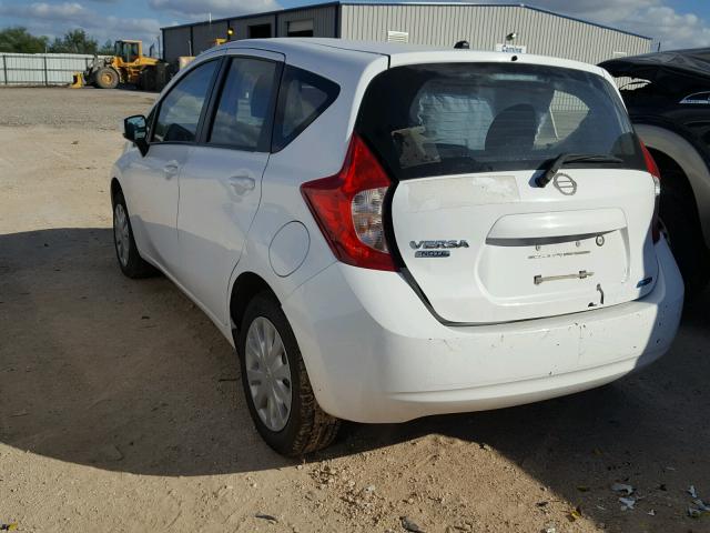 3N1CE2CPXFL420852 - 2015 NISSAN VERSA NOTE WHITE photo 3