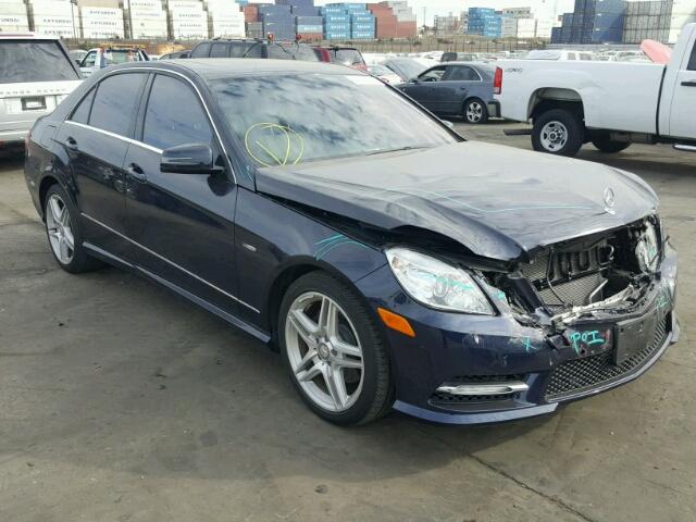 WDDHF5KB2CA654869 - 2012 MERCEDES-BENZ E 350 BLUE photo 1