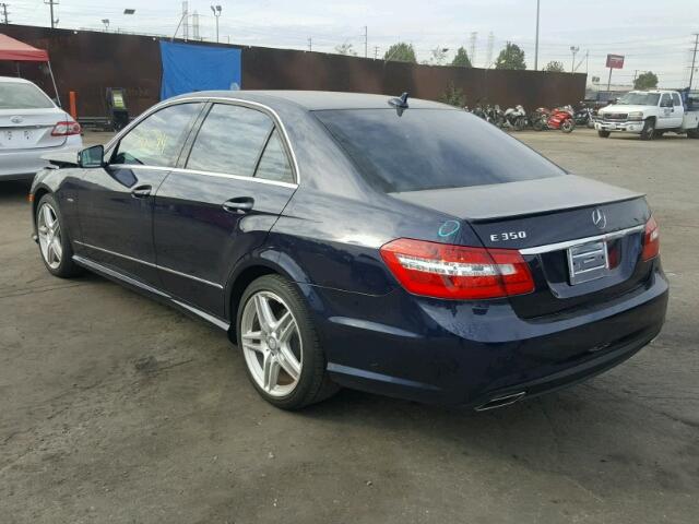 WDDHF5KB2CA654869 - 2012 MERCEDES-BENZ E 350 BLUE photo 3