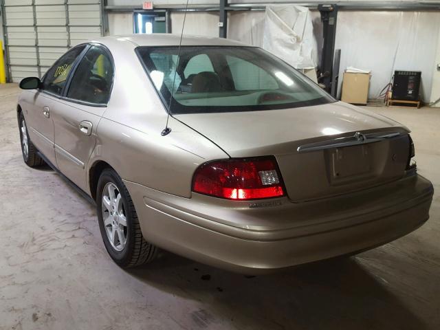 1MEHM55S51G649640 - 2001 MERCURY SABLE LS P GOLD photo 3