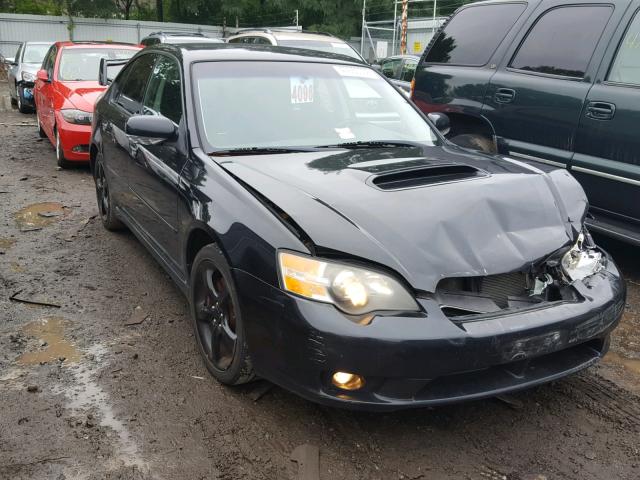 4S3BL686954213654 - 2005 SUBARU LEGACY GT BLACK photo 1