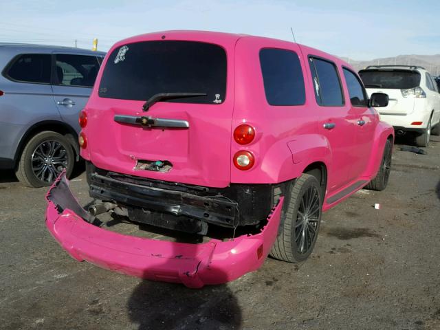 3GNDA13D27S641129 - 2007 CHEVROLET HHR LS PINK photo 4