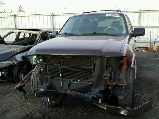 1FMFU17567LA83198 - 2007 FORD EXPEDITION RED photo 9