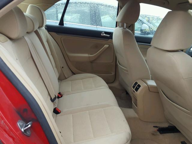 3VWJZ71K79M126351 - 2009 VOLKSWAGEN JETTA S 红色 照片 6