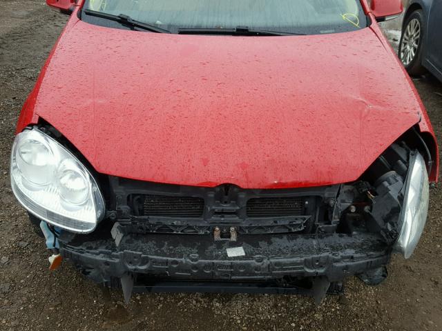 3VWJZ71K79M126351 - 2009 VOLKSWAGEN JETTA S 红色 照片 7