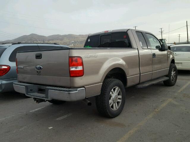 1FTPX14554KD85409 - 2004 FORD F150 BROWN photo 4