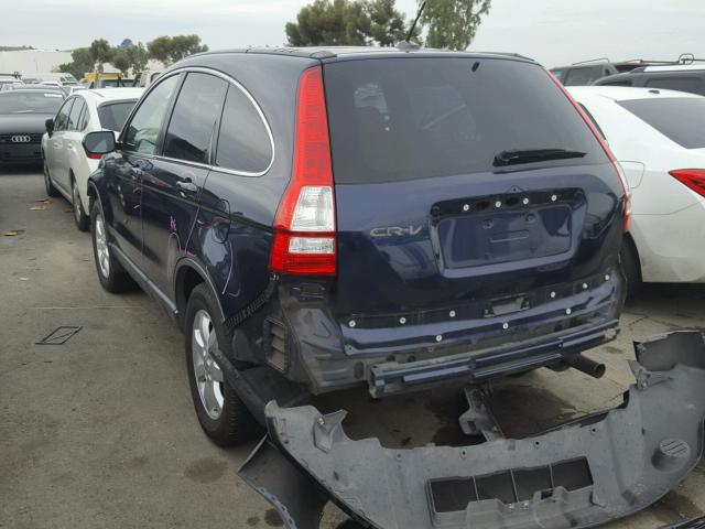 JHLRE38758C016557 - 2008 HONDA CR-V EXL BLACK photo 3