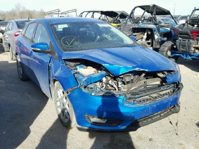 1FADP3F24FL235392 - 2015 FORD FOCUS SE BLUE photo 1