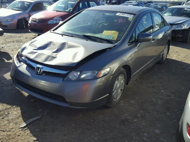 JHMFA36256S012951 - 2006 HONDA CIVIC HYBR GRAY photo 2