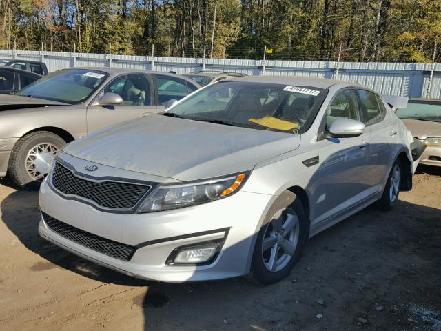 5XXGM4A73EG311904 - 2014 KIA OPTIMA LX SILVER photo 2