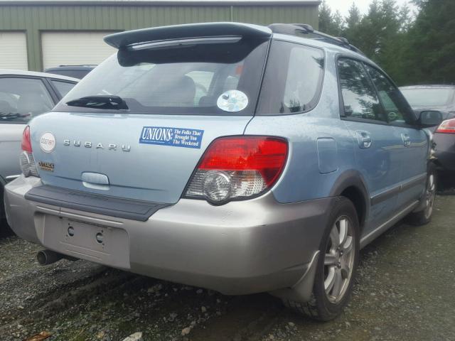 JF1GG68545H813255 - 2005 SUBARU IMPREZA OU BLUE photo 4