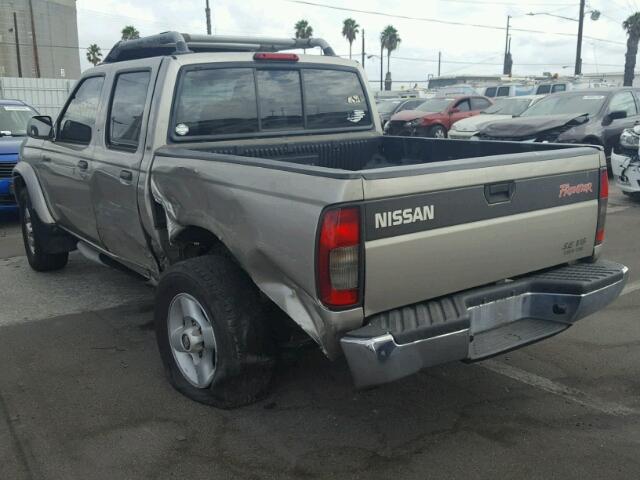 1N6ED27T1YC398820 - 2000 NISSAN FRONTIER C BEIGE photo 3