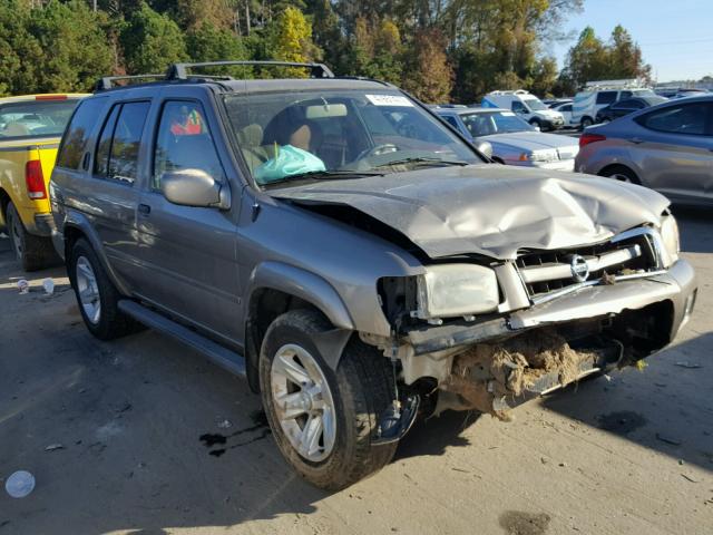 JN8DR09X42W664779 - 2002 NISSAN PATHFINDER TAN photo 1