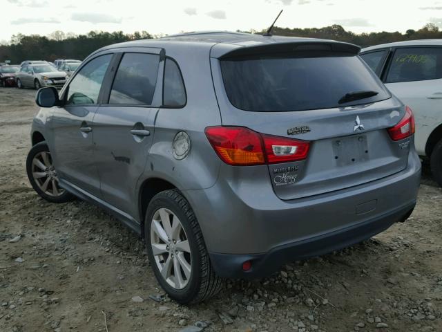 4A4AP3AU4DE012107 - 2013 MITSUBISHI OUTLANDER GRAY photo 3