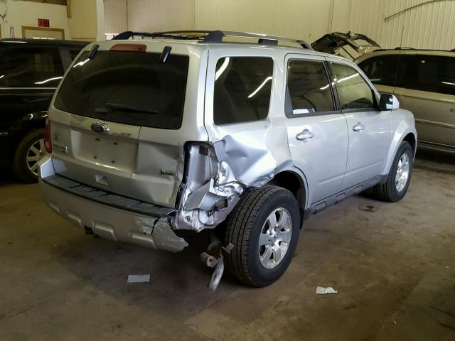 1FMCU9EG7CKA16177 - 2012 FORD ESCAPE LIM SILVER photo 4