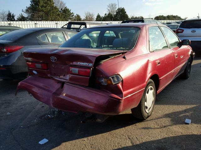 4T1BG22K9VU134967 - 1997 TOYOTA CAMRY CE RED photo 4