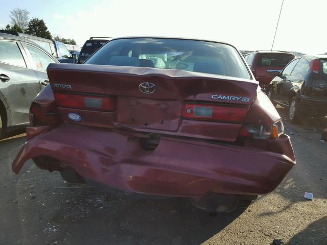 4T1BG22K9VU134967 - 1997 TOYOTA CAMRY CE RED photo 9