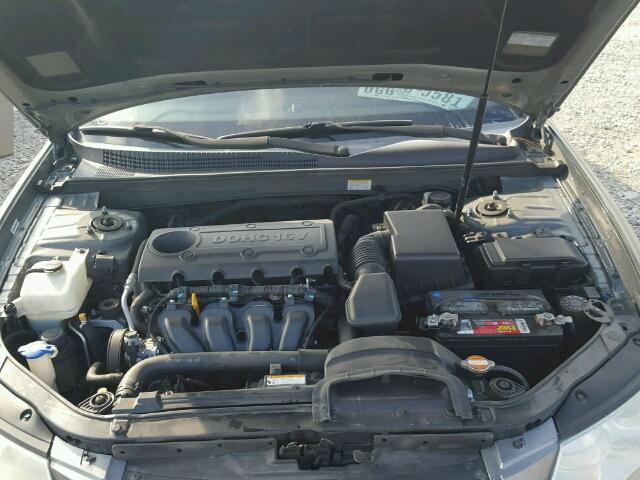 5NPET46C69H553998 - 2009 HYUNDAI SONATA GLS GRAY photo 7