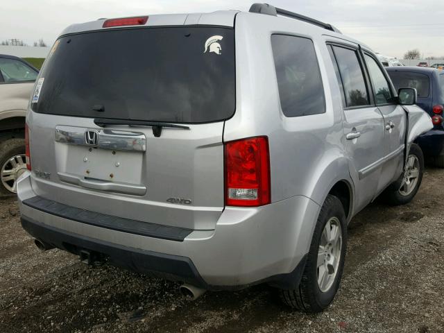 5FNYF4H59BB027467 - 2011 HONDA PILOT EXL SILVER photo 4