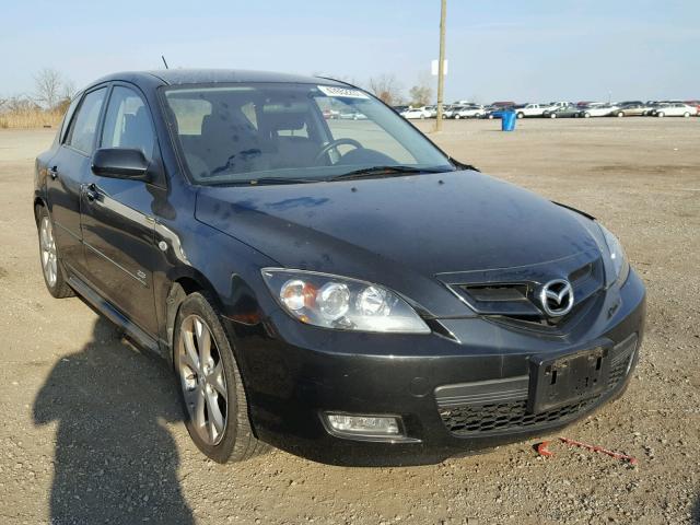 JM1BK344X81163777 - 2008 MAZDA 3 HATCHBAC BLACK photo 1