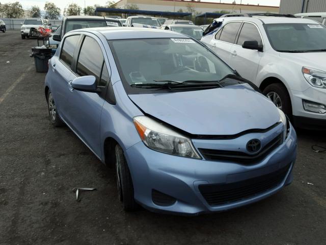 JTDKTUD3XDD556648 - 2013 TOYOTA YARIS BLUE photo 1