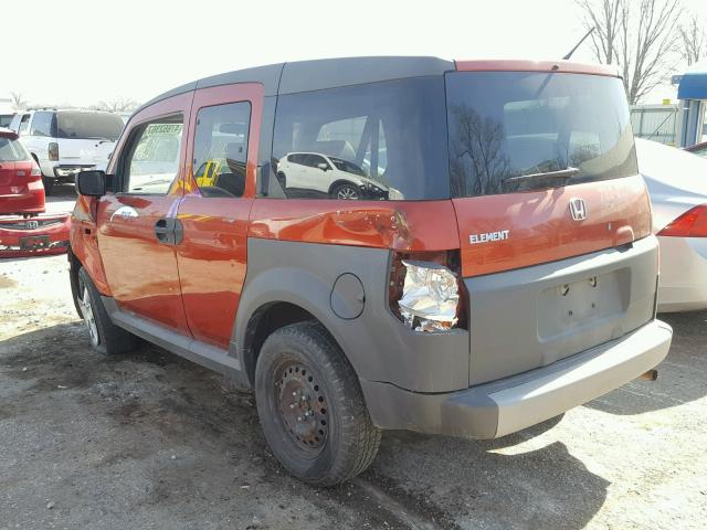 5J6YH18365L005512 - 2005 HONDA ELEMENT LX ORANGE photo 3