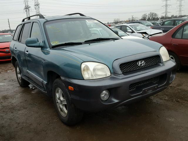 KM8SC13D23U428908 - 2003 HYUNDAI SANTA FE G GREEN photo 1