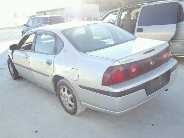 2G1WF55E929275023 - 2002 CHEVROLET IMPALA SILVER photo 3