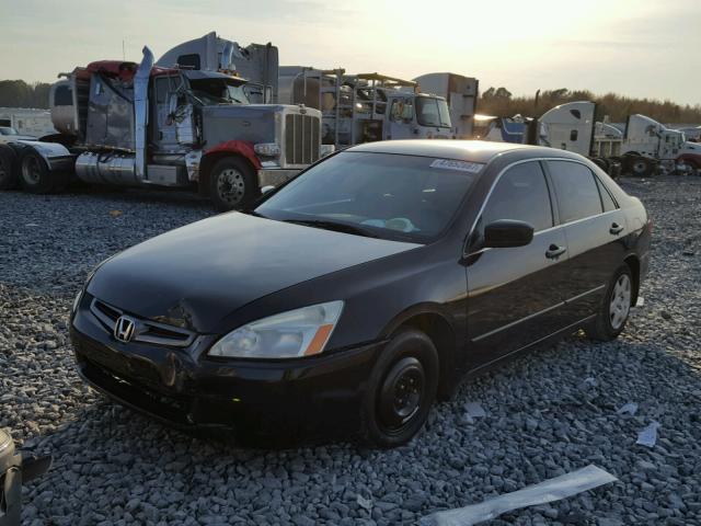 1HGCM56485A016149 - 2005 HONDA ACCORD LX BLACK photo 2