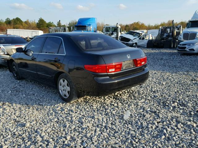 1HGCM56485A016149 - 2005 HONDA ACCORD LX BLACK photo 3