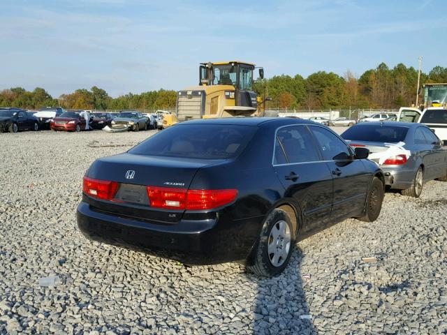 1HGCM56485A016149 - 2005 HONDA ACCORD LX BLACK photo 4