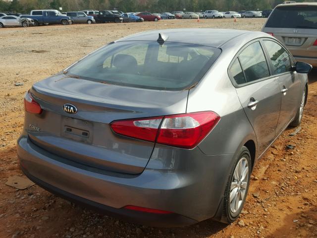 KNAFX4A67G5574850 - 2016 KIA FORTE LX GRAY photo 4